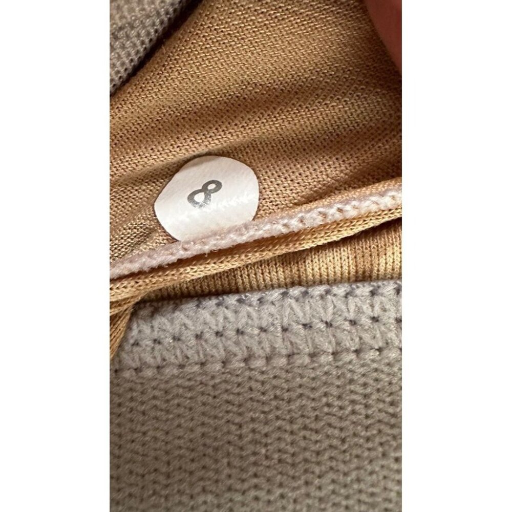 Lululemon Flow Y Bra IV Beachy Floral White Fossil Size‎ 8 EUC - Picture 4 of 5